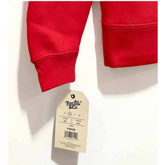 NWT: Pacific & Co - Women's Santa, Red and White, Oversized Sweatshirt (M) - Picture 3 of 4